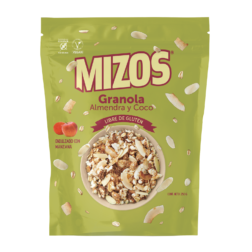 Mizos Granola Almendra Coco - 250 gr