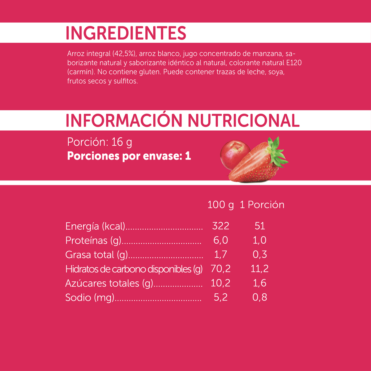 Mizos Frutilla Murta - 16 gr