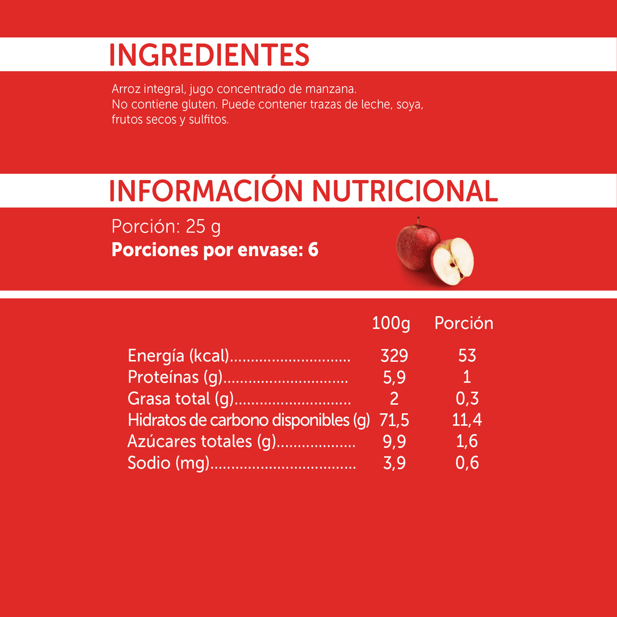 Galleta de Arroz Manzana