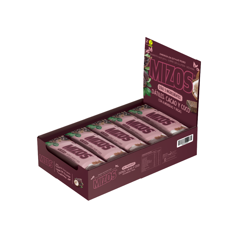 Barrita natural Cacao Coco - 18 un.